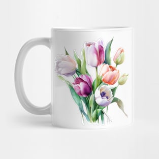 Tulip flowers bouquet Mug